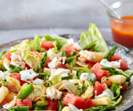 Salade asperge-pastèque