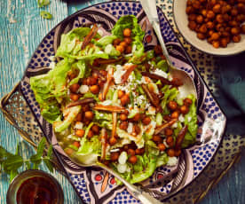 Kichererbsen-Feta-Salat mit Datteldressing