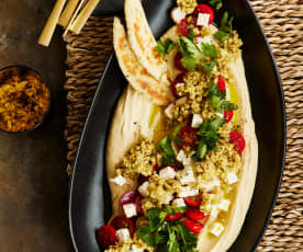 Hummus-Platte Greek Style