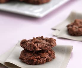 Cookies brownie de chocolate