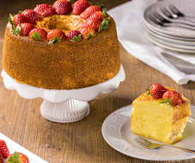 Chiffon cake alle fragole