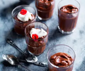 Healthy chocolate mousse