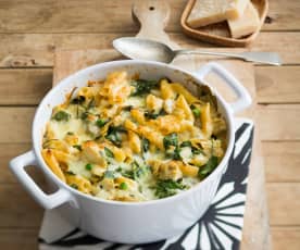 Spinach and artichoke penne