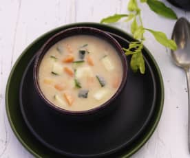 Vegetable and Almond Soup