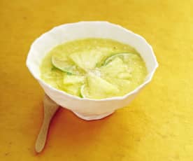 Soupe ananas-litchi