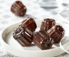 Minicannelés au chocolat