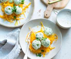 Boulettes de cabillaud et butternut