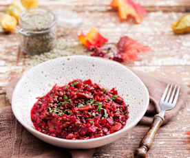 Gulasz z soczewicy i buraków