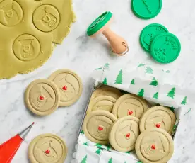 Matcha Stamp Cookies