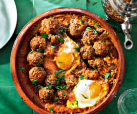 Tajine de kefta aux œufs