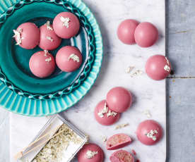 Ruby and strawberry bonbons