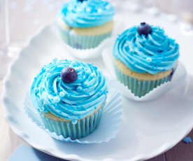 Blaubeer-Joghurt Cupcakes