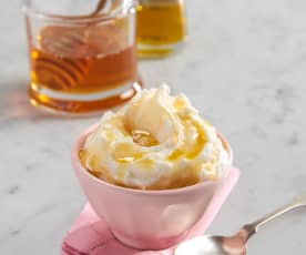 Frozen Greek Yogurt with Honey and Olive Oil