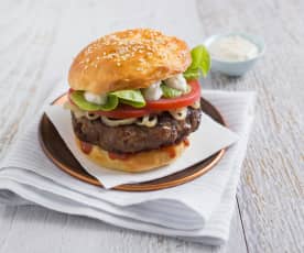 Classic beef burgers (MEATER+®)