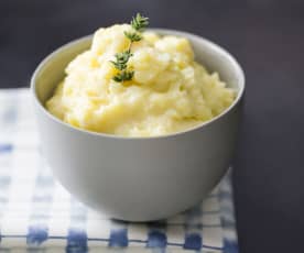 Peeler mashed potatoes for two