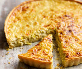 Leek and Lancashire Cheese Quiche