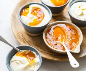 Mousse de yaourt à l’abricot