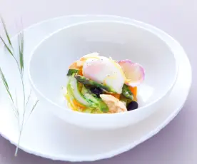 L’œuf cuisson parfaite et ses asperges de Provence - Sebastien Richard