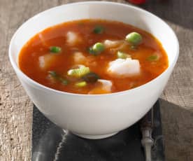 Tomaten-Fisch-Suppe