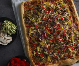 Pizza vegetariana con Affettatutto Bimby®