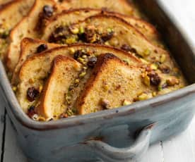 Cardamom Bread and Butter Pudding