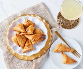 Herb Leek Phyllo Triangles