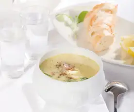 Zupa rybna z szafranem