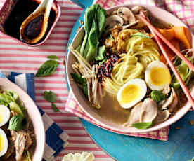 Traditionelle Hähnchen-Ramen