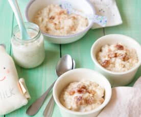 Porridge à la vanille et marrons glacés