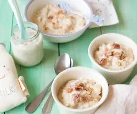 Porridge à la vanille et marrons glacés
