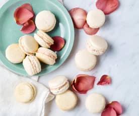 Christy Tania's Macarons with strawberry cream cheese ganache