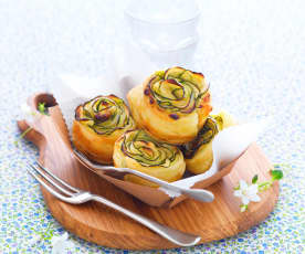 Tartelette courgette-brebis