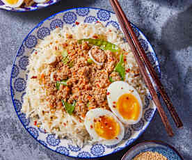 Braised Pork and Eggs with Rice