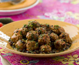 Mexican Meatballs with Black Beans