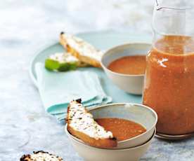 Soupe froide de tomates et fenouil