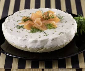 Cheesecake integrale alla robiola e salmone