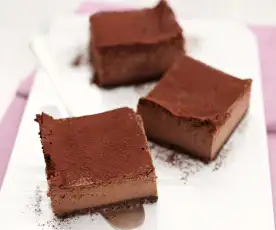 Kávovo-čokoládový tvarohový koláč