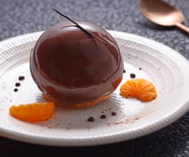 Sphère chocolat-mandarine