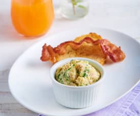 Mini Bacon and Egg Souffles