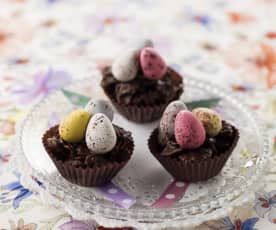 Mini ninhos de chocolate