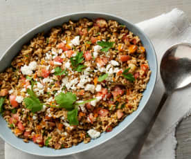 Greek Lentils and Rice