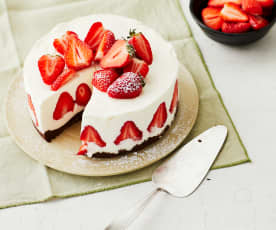 Erdbeer-Panna-Cotta-Torte