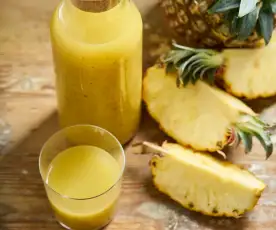 Sumo de ananás e hortelã (longa duração)