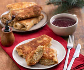 Krokiety z kiszoną kapustą i ciecierzycą