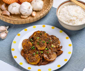 Braised Potatoes With Mince Meat