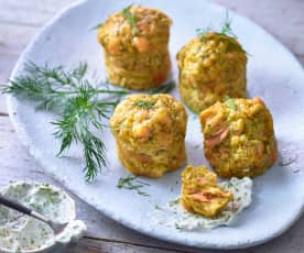 Lachs-Dill-Muffins