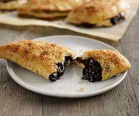 Chocolate Hazelnut Calzone with Bananas
