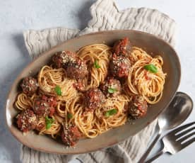 Vegan Spaghetti and "Meatballs"