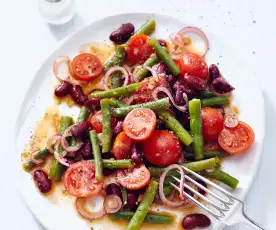 Rajčatovo-fazolový salát