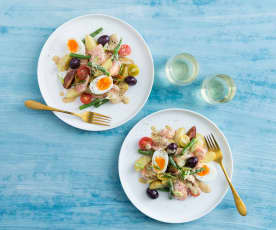 Salmon niçoise salad